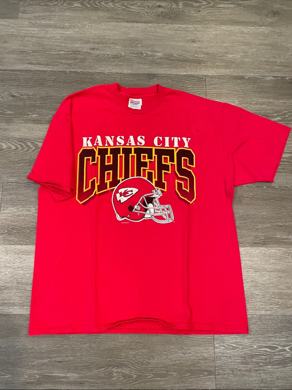 Vintage Hanes Red Heavyweight Crewneck Tee